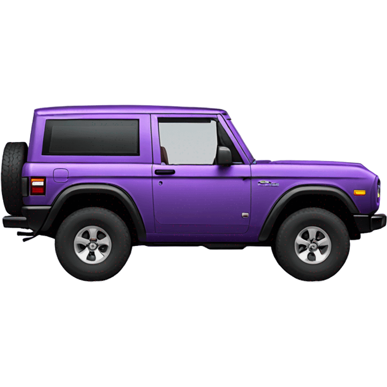 4 door purple 2023 Ford Bronco  emoji