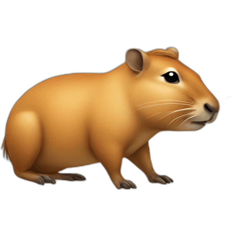 capivara working hard emoji