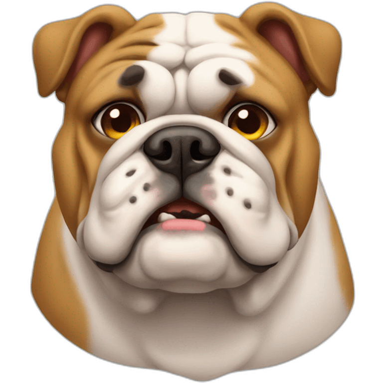 fat bulldog emoji