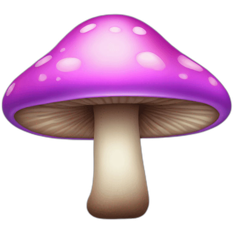 Purple Pink mushroom emoji