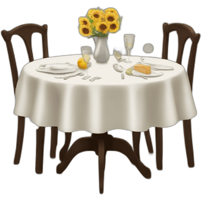 dining table for two emoji