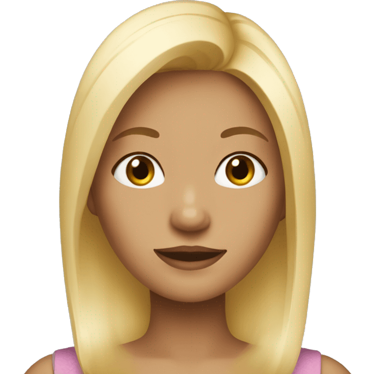 Girl with blonde hair emoji