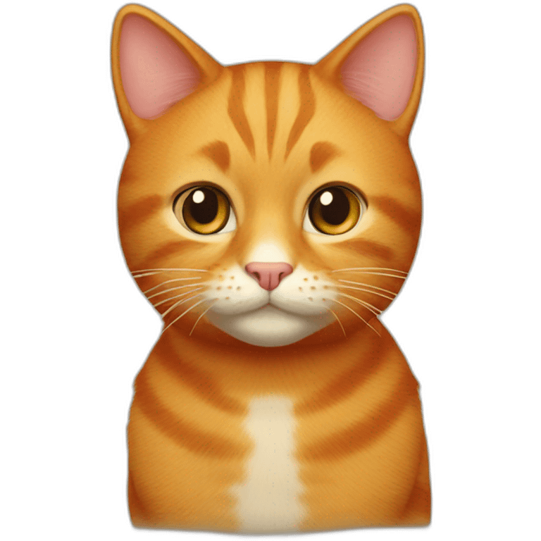 a ginger cat, big emoji