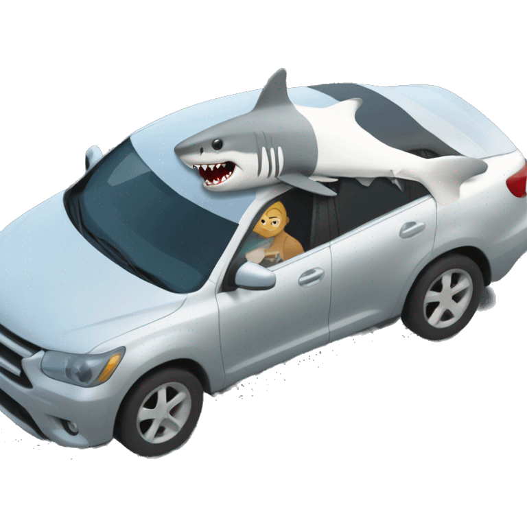 shark in a car  emoji