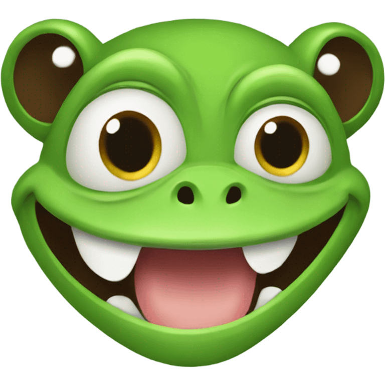 frog and monkey happy emoji