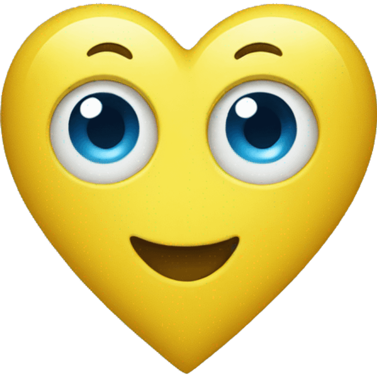 yellow-blue heart emoji