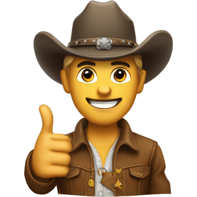 thumbs up cowboy emoji