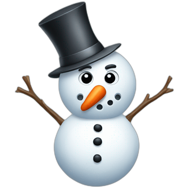 Angry-snowman emoji