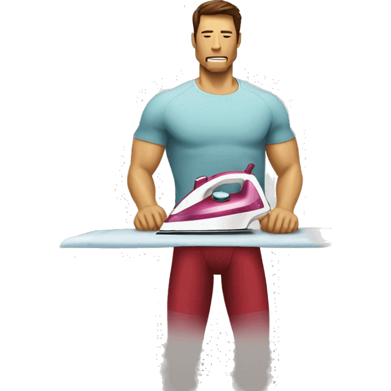 ironman ironing clothes emoji