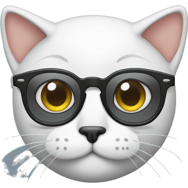 Cat with glasses emoji