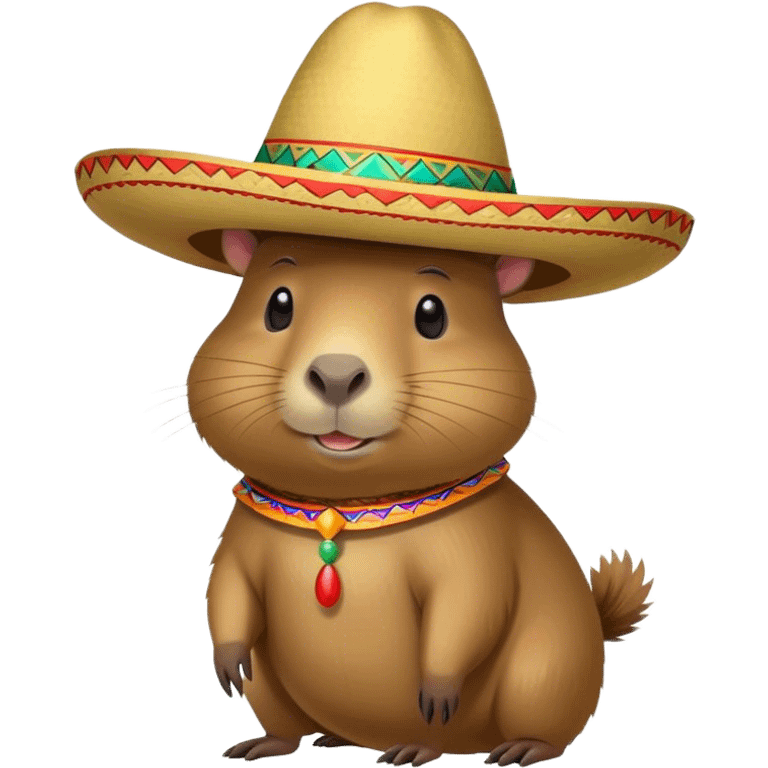 Capibara con sombrero  emoji