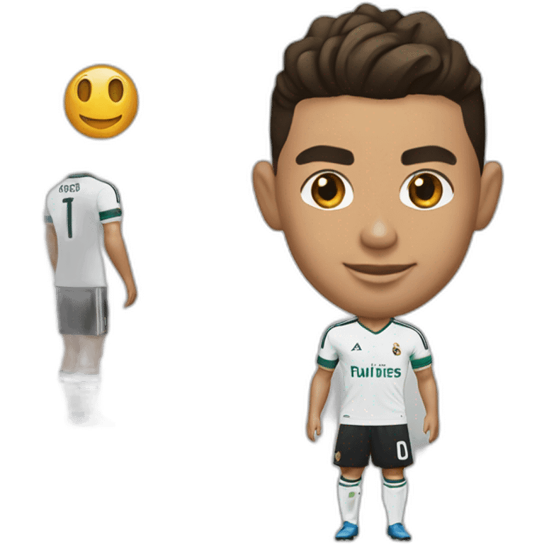 Ronaldo qui tient un maillot  avec écrit "maeva" dessus emoji