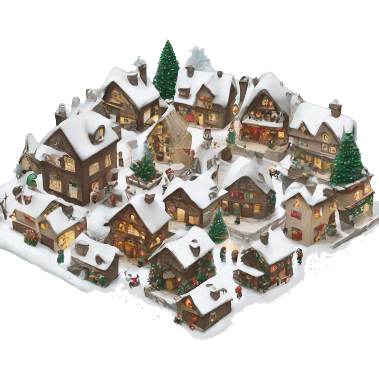 Christmas village  emoji