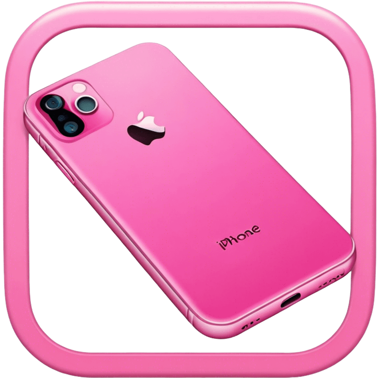 iphone 15 in pink emoji