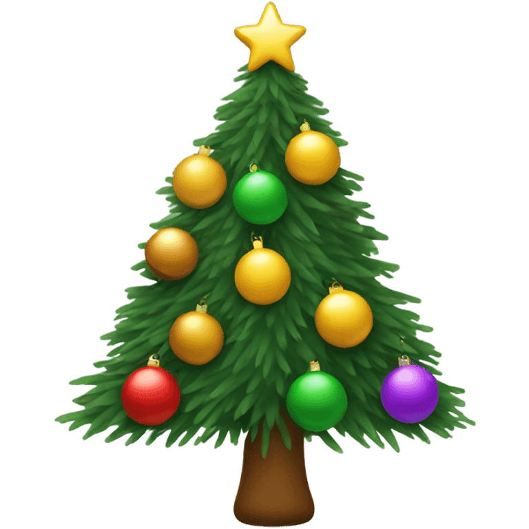 stick and balls christmas tree emoji