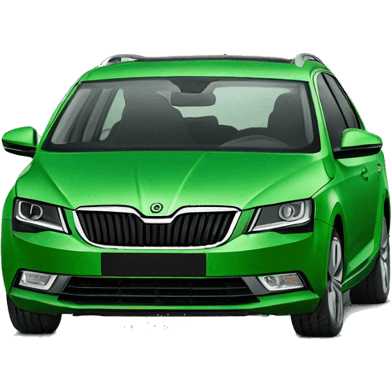 Green Skoda octavia emoji