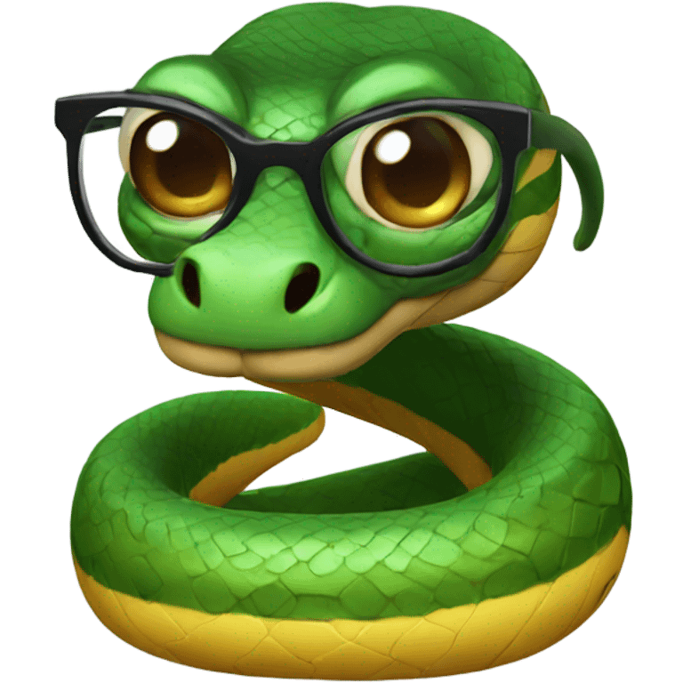 snake with glasses emoji