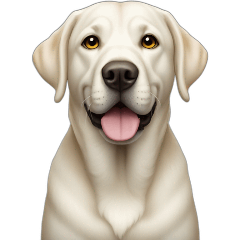 big white labrador emoji