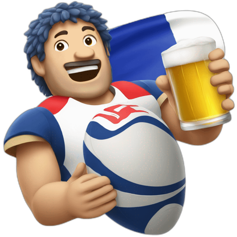 Rugby France beer emoji