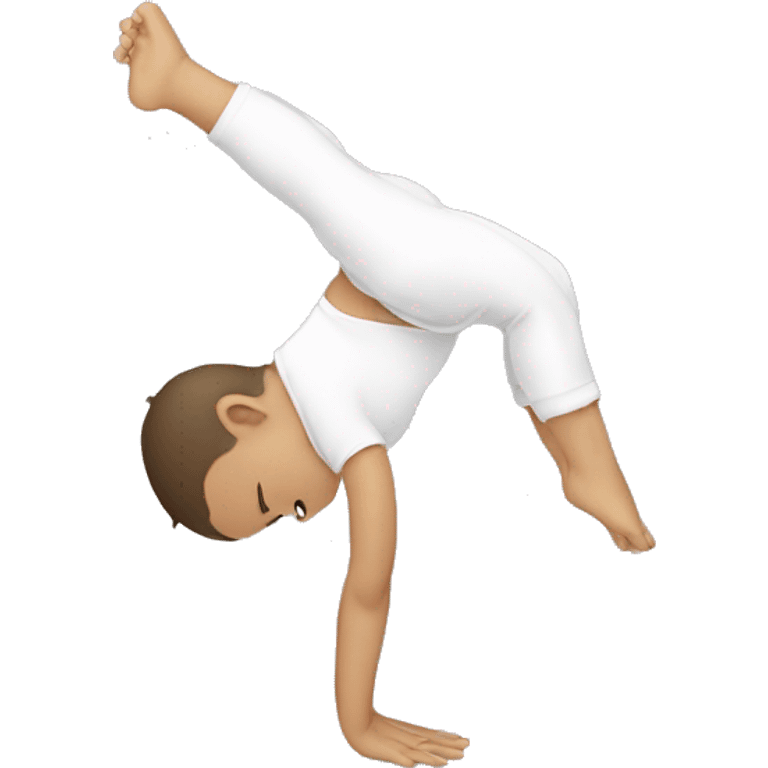 Baby doing handstand emoji