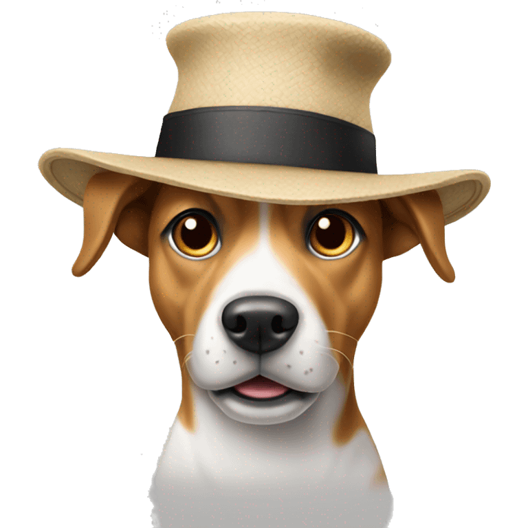 dog with hat emoji