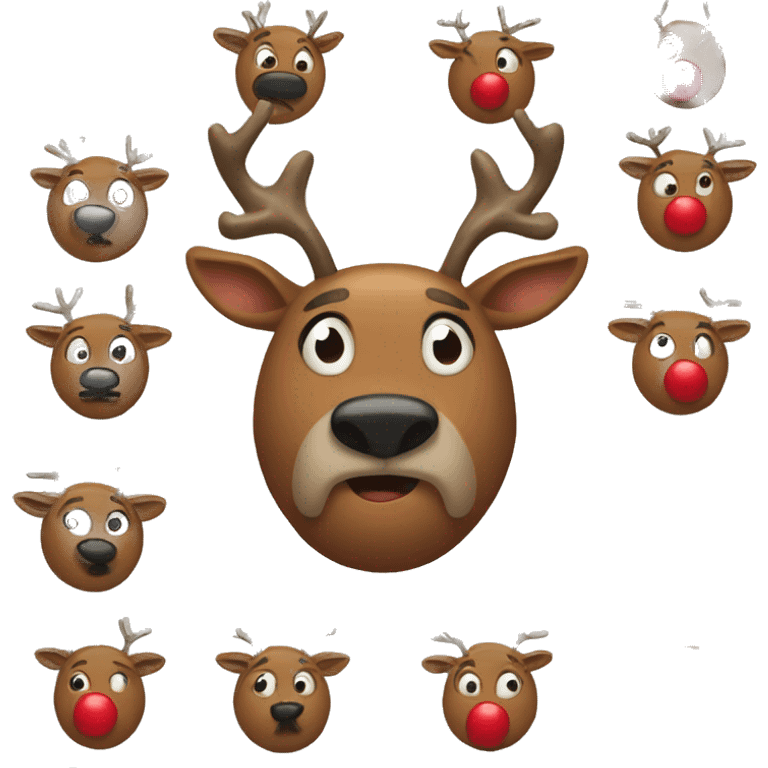 Red Nosed Reindeer emoji