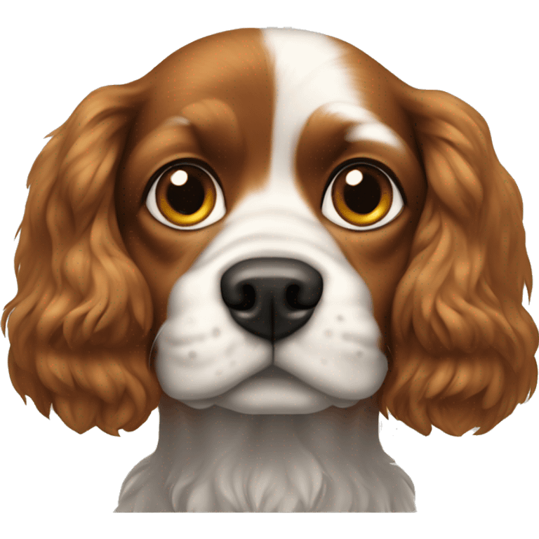 Dog, knight, king, charles spaniel emoji