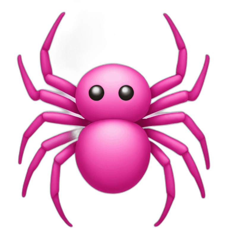 Pink spider emoji