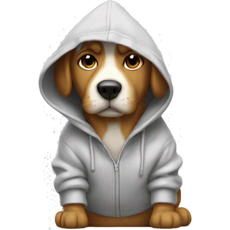 Dog in hoodie emoji