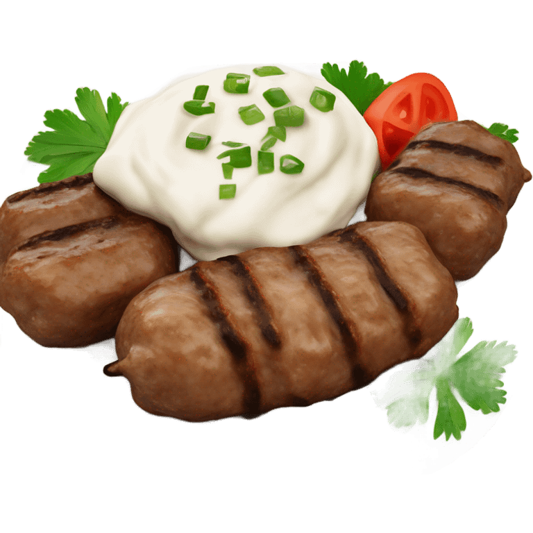 Sarajevski cevapi s kajmakom  emoji