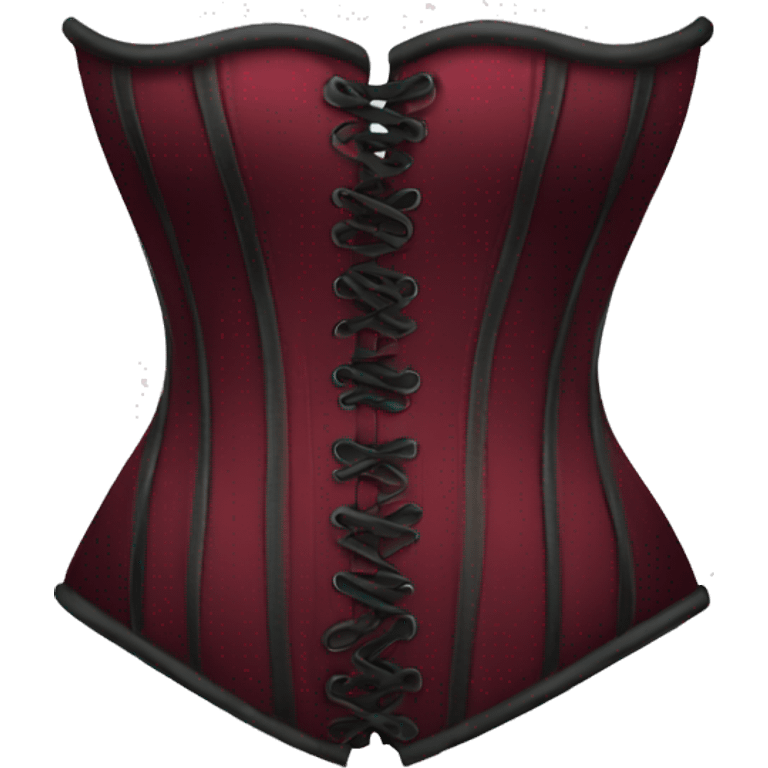 Dark red corset emoji