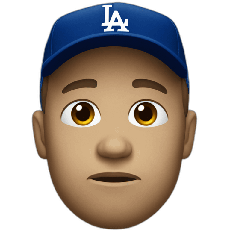 Sad dodgers fan emoji