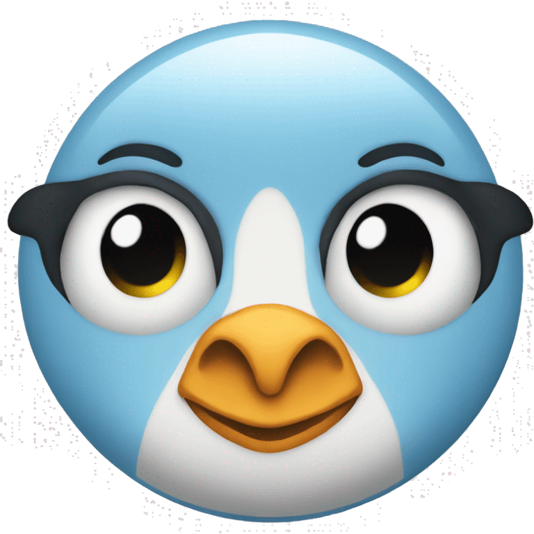 light blue pinguin emoji