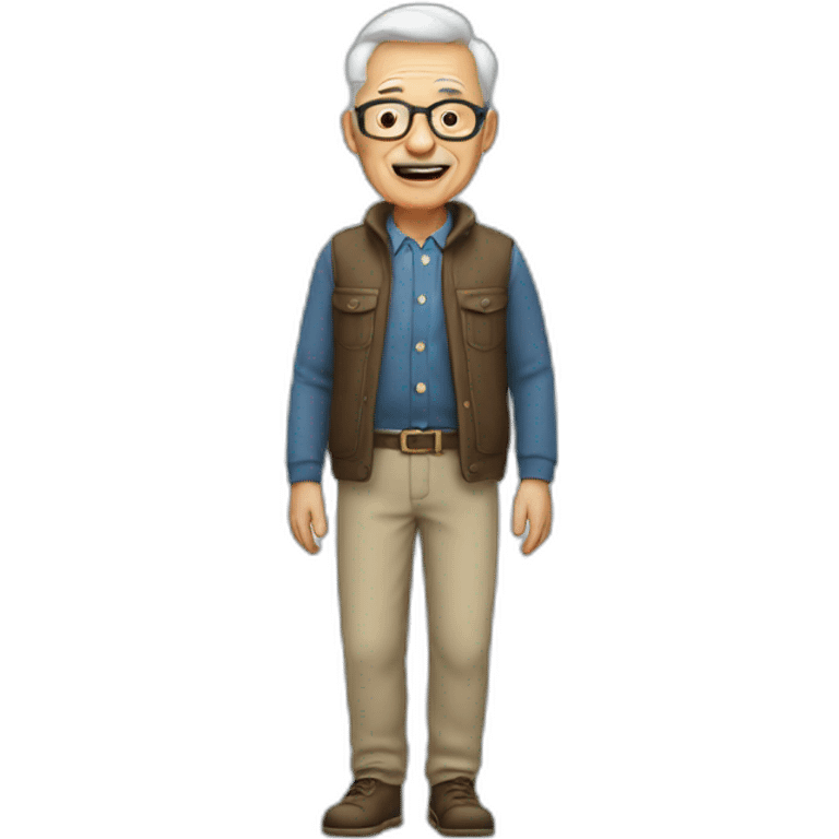 grandfather in trousers emoji