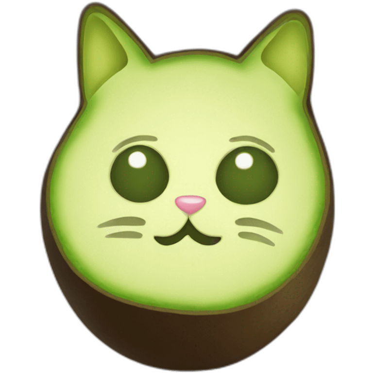 Avocado cat emoji