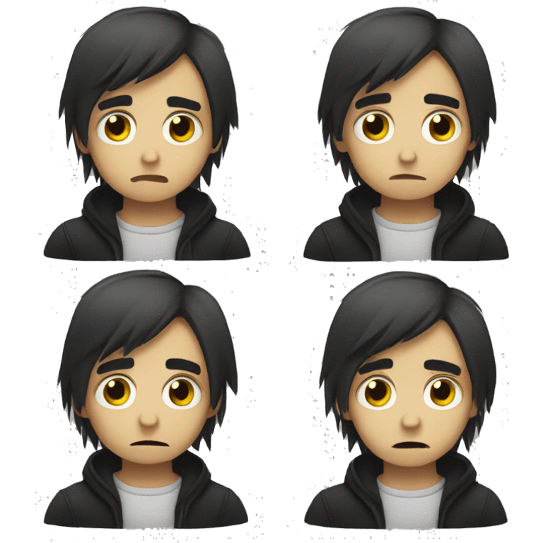 Emo sad boy emoji