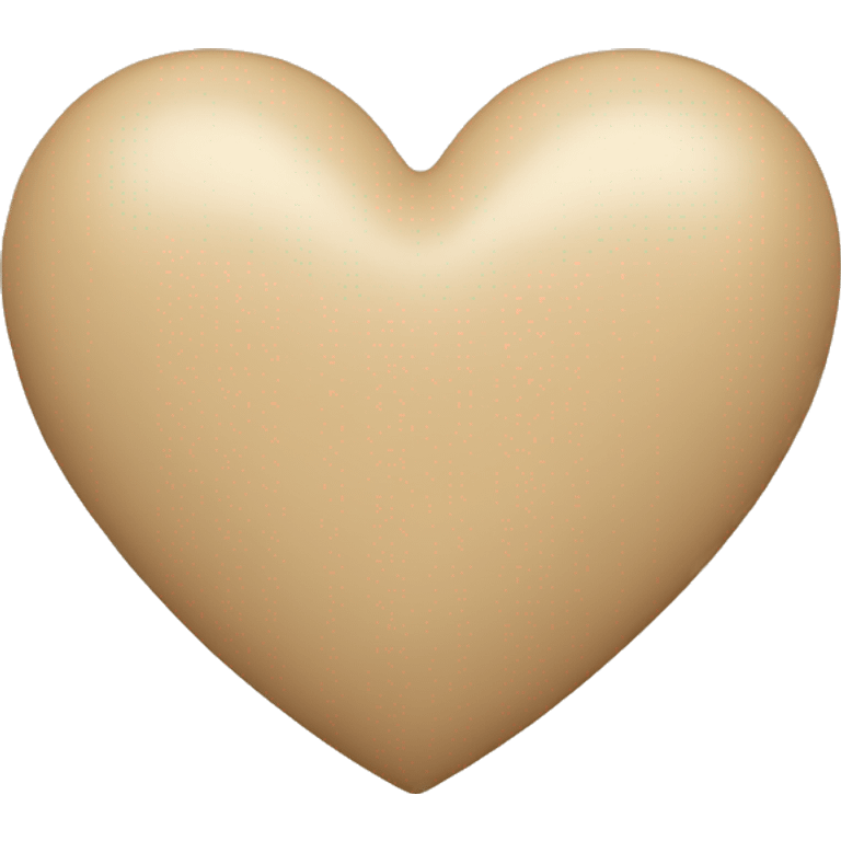 Beige heart emoji