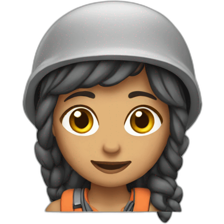 Rock climber woman emoji