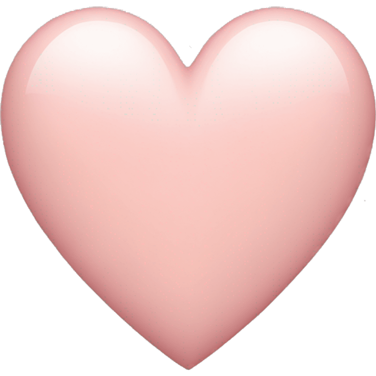 Blush pink heart emoji