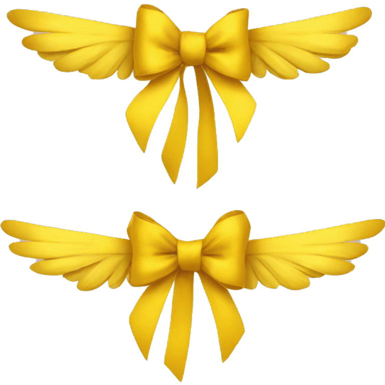 creat me an emoji of yellow ribbon with wings emoji