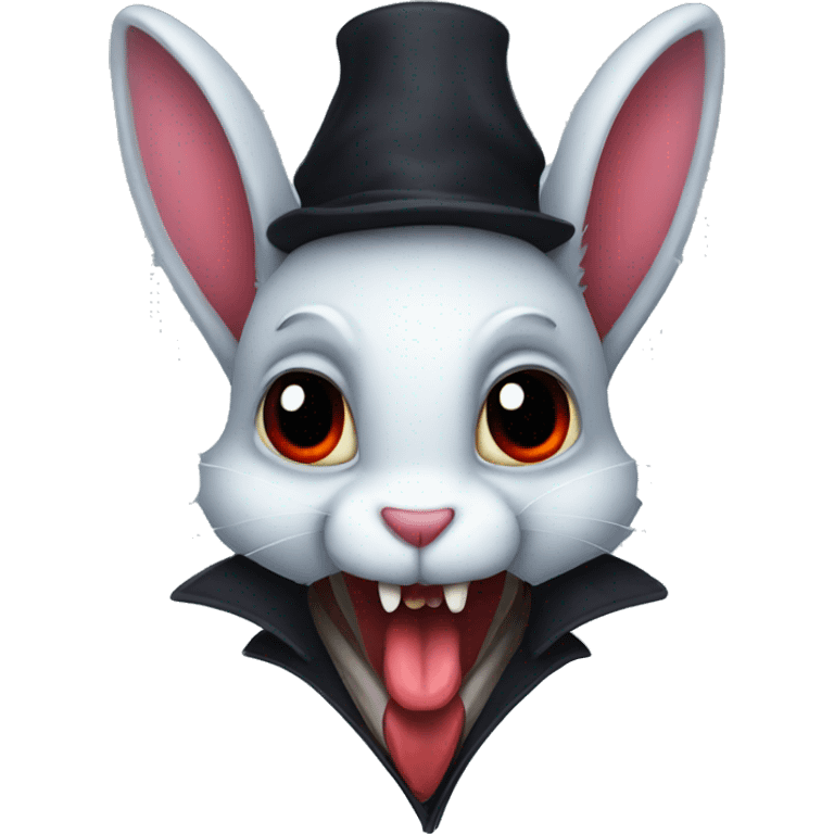 vampire rabbit emoji