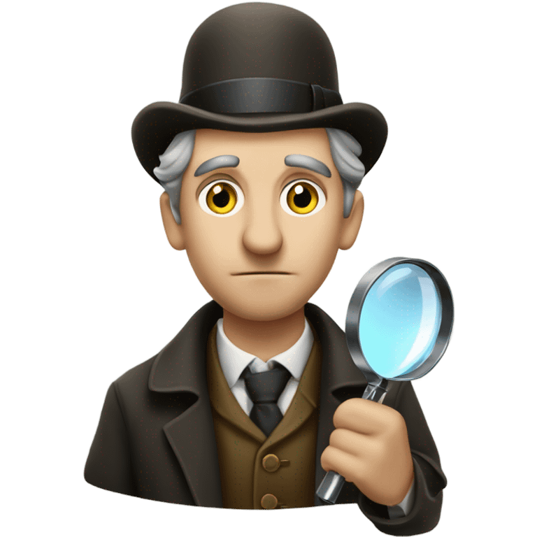 Sherlock Holmes with magnifying glass emoji