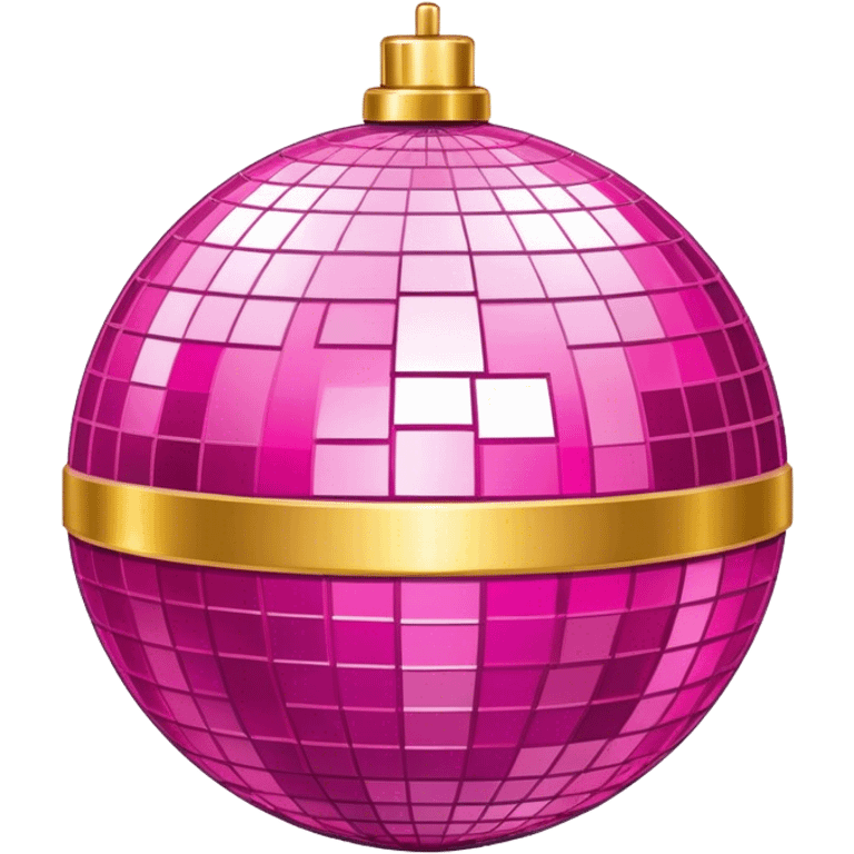 pink Gold mirror ball  emoji