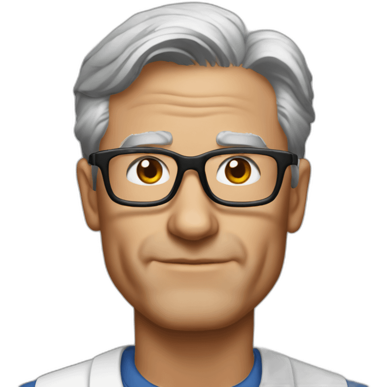 Jerome powell with his glasses emoji