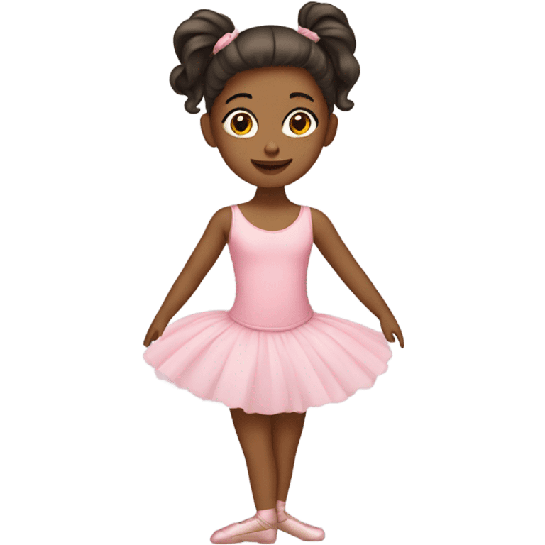 Young girl doing ballet emoji