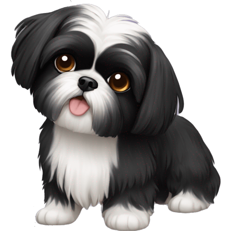 black shih tzu emoji