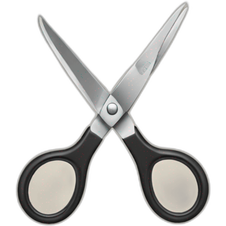 scissors used to haircut emoji