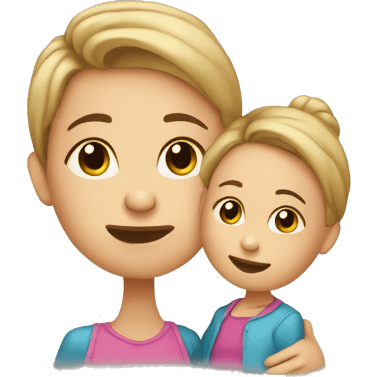 bebé y mamá  emoji