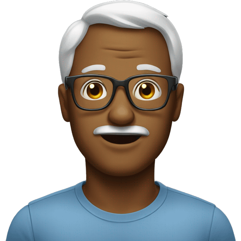 man with big funny glasses  emoji