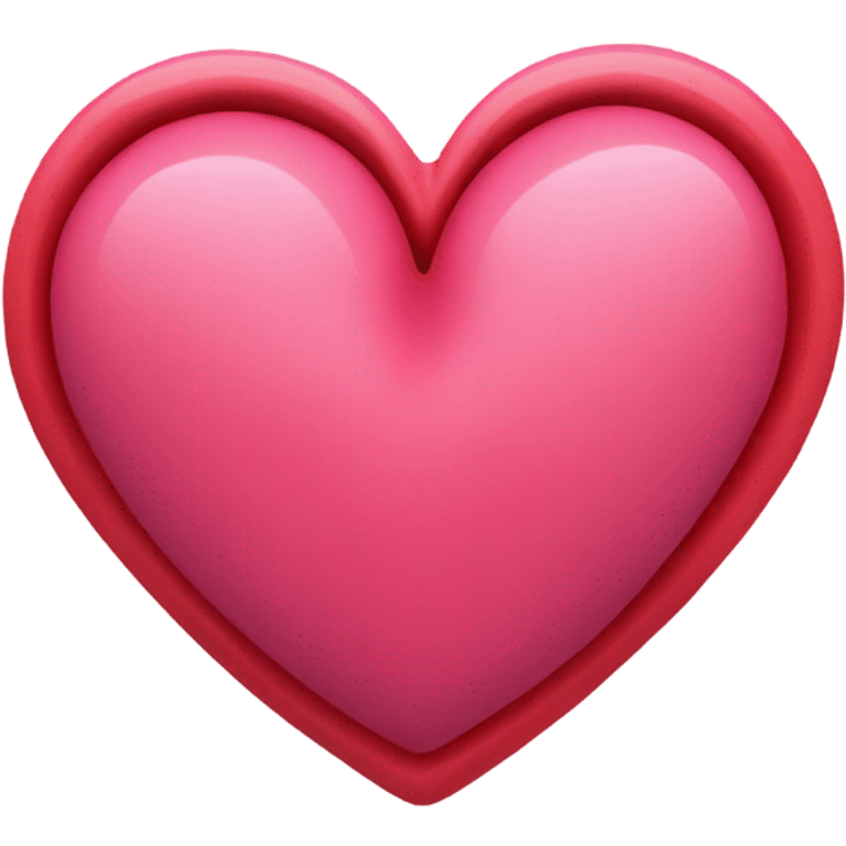 Pink and red heart inside one another  emoji